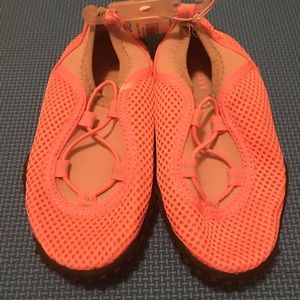Pink water shoes size 10
